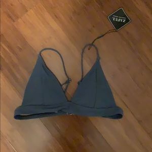 Never worn size L Zaful gray bikini top